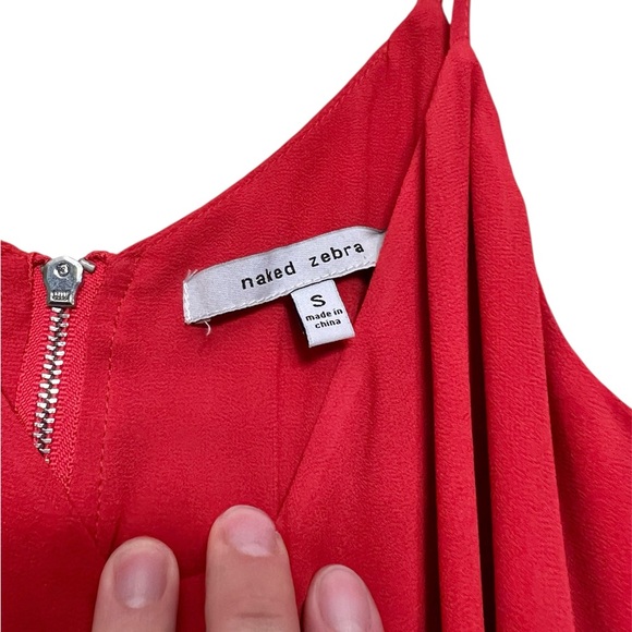 Naked Zebra Red Maxi Dress NWOT - Picture 3 of 5
